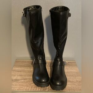 Madden Girl Black Over the Knee Boots Sz 9 1/2